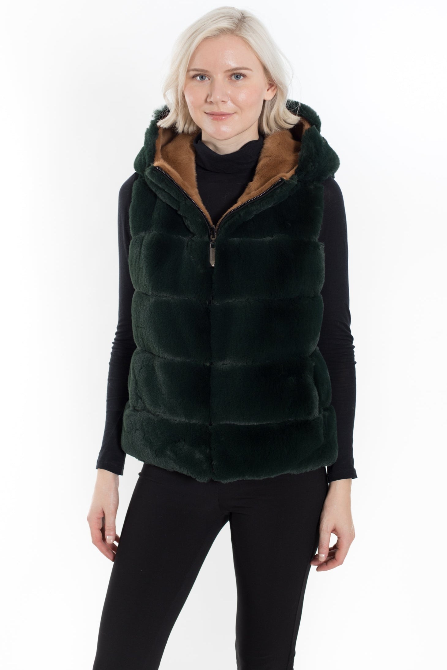 Reversible Plush Faux Fur Vest
