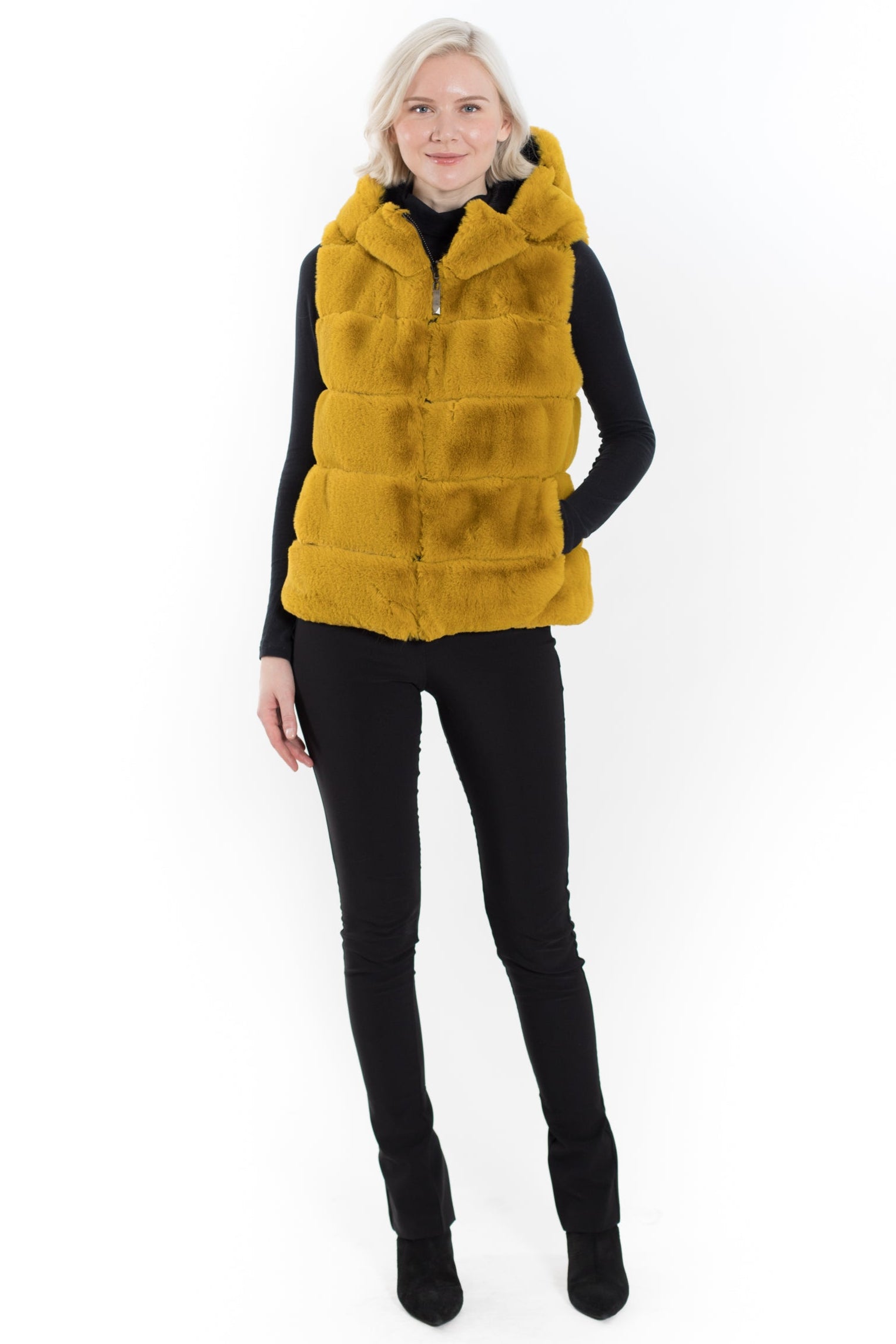 Reversible Plush Faux Fur Vest