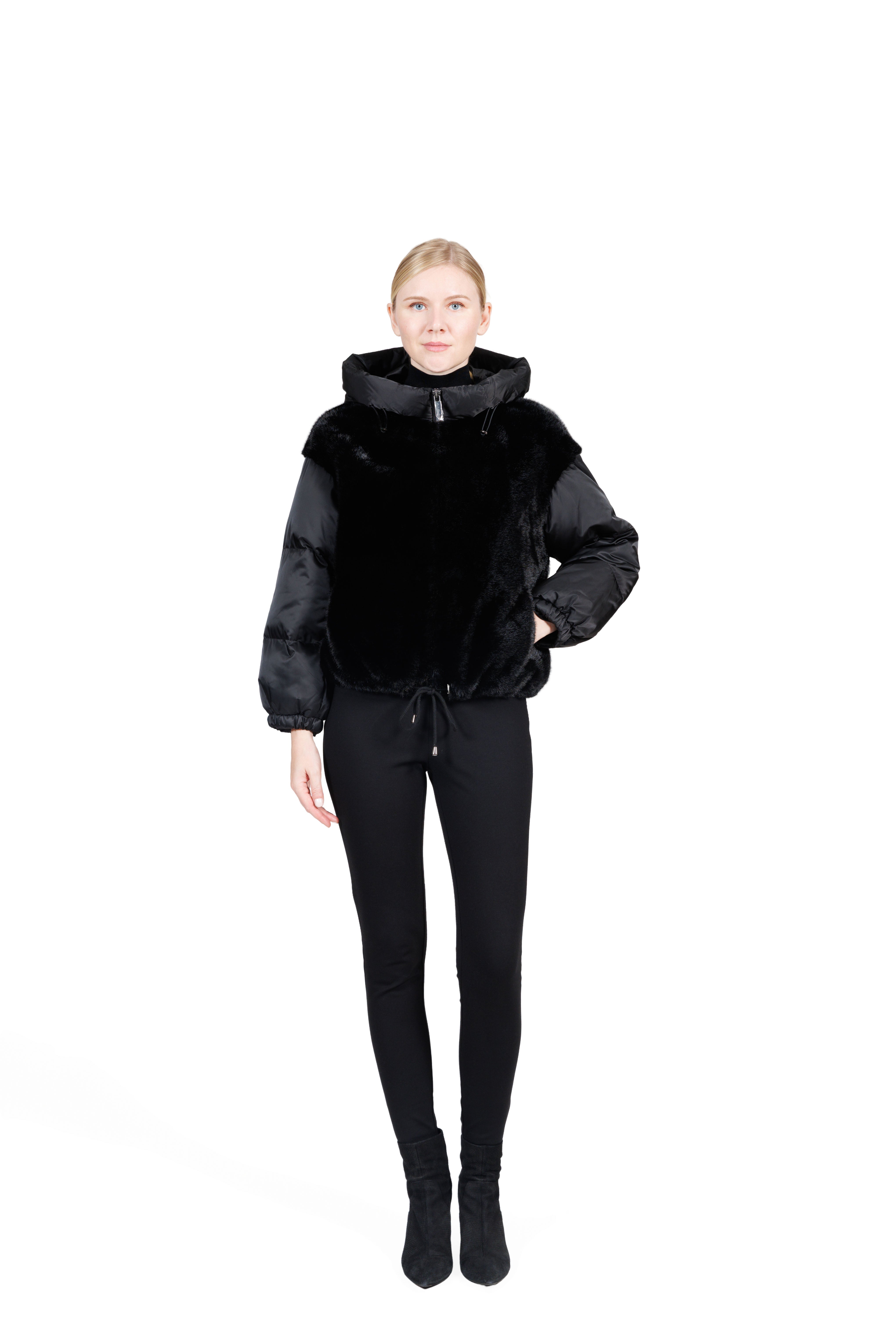 Frostvale - Faux Fur and Nylon Hooded Jacket