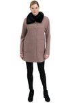 Thermopoly Coat with Mink Collar