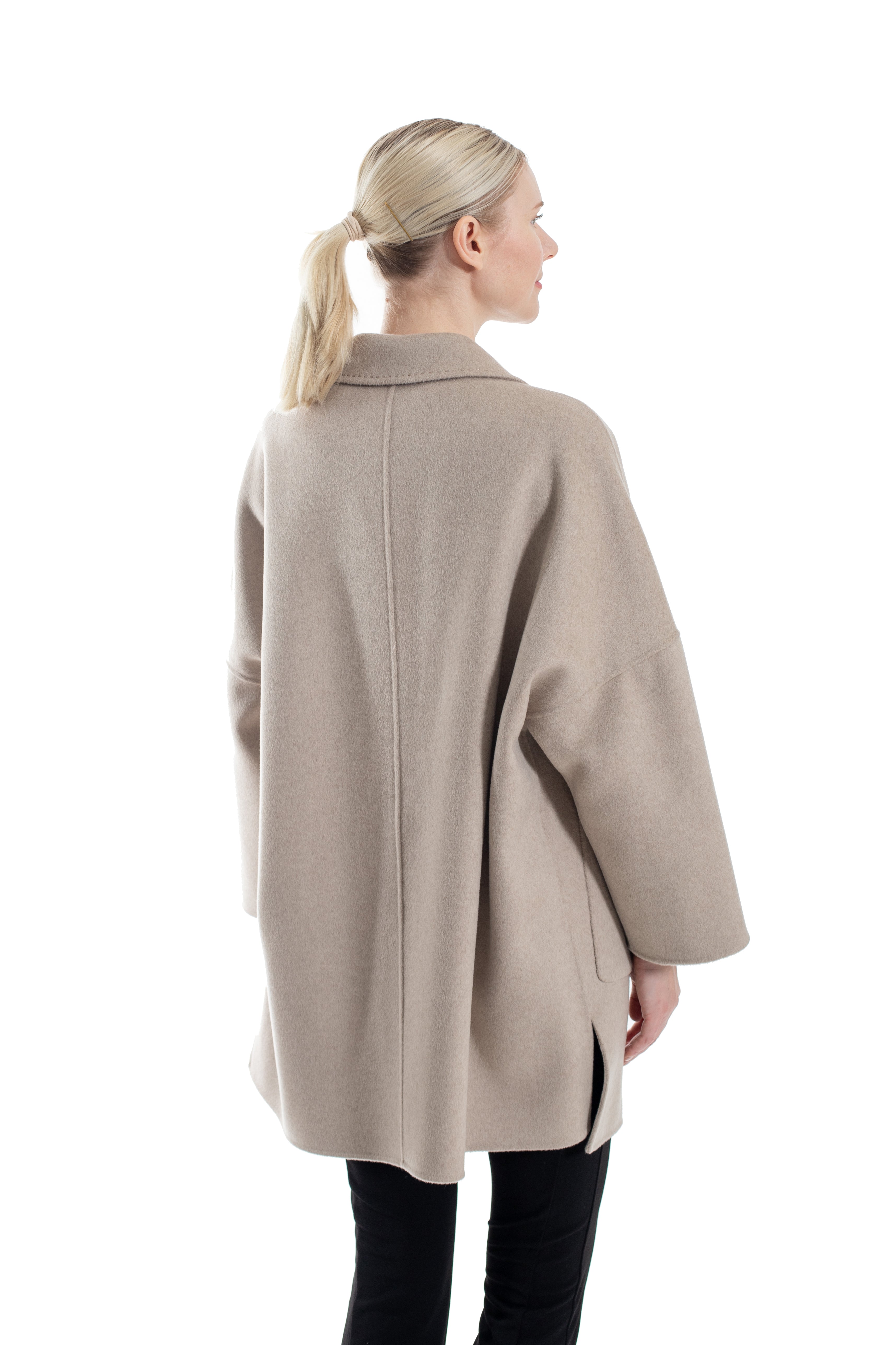 Harbin - 100% Cashmere Double-Faced Open-Front Jacket