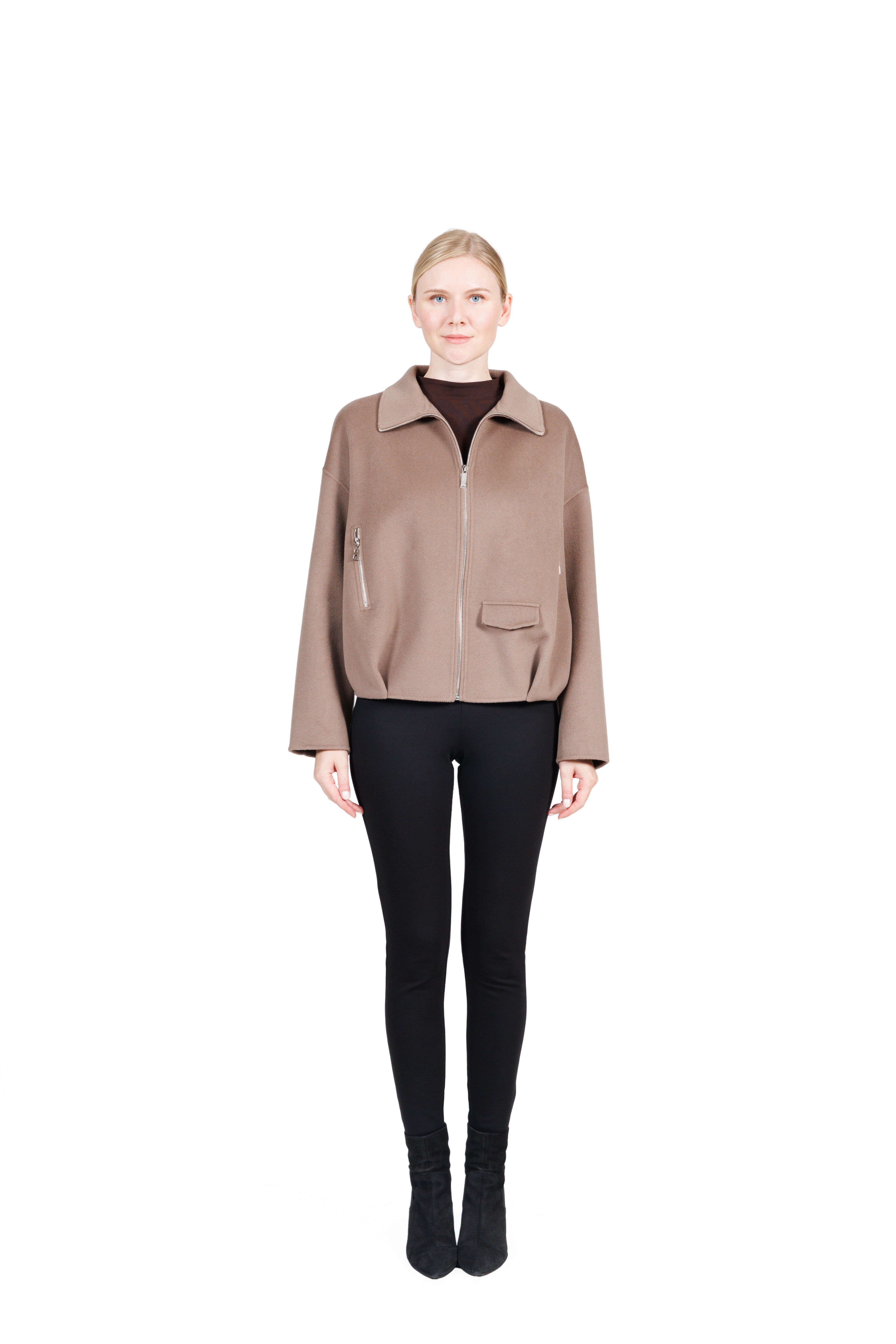 Vienna - Double-Faced 100% Cashmere Short Jacket