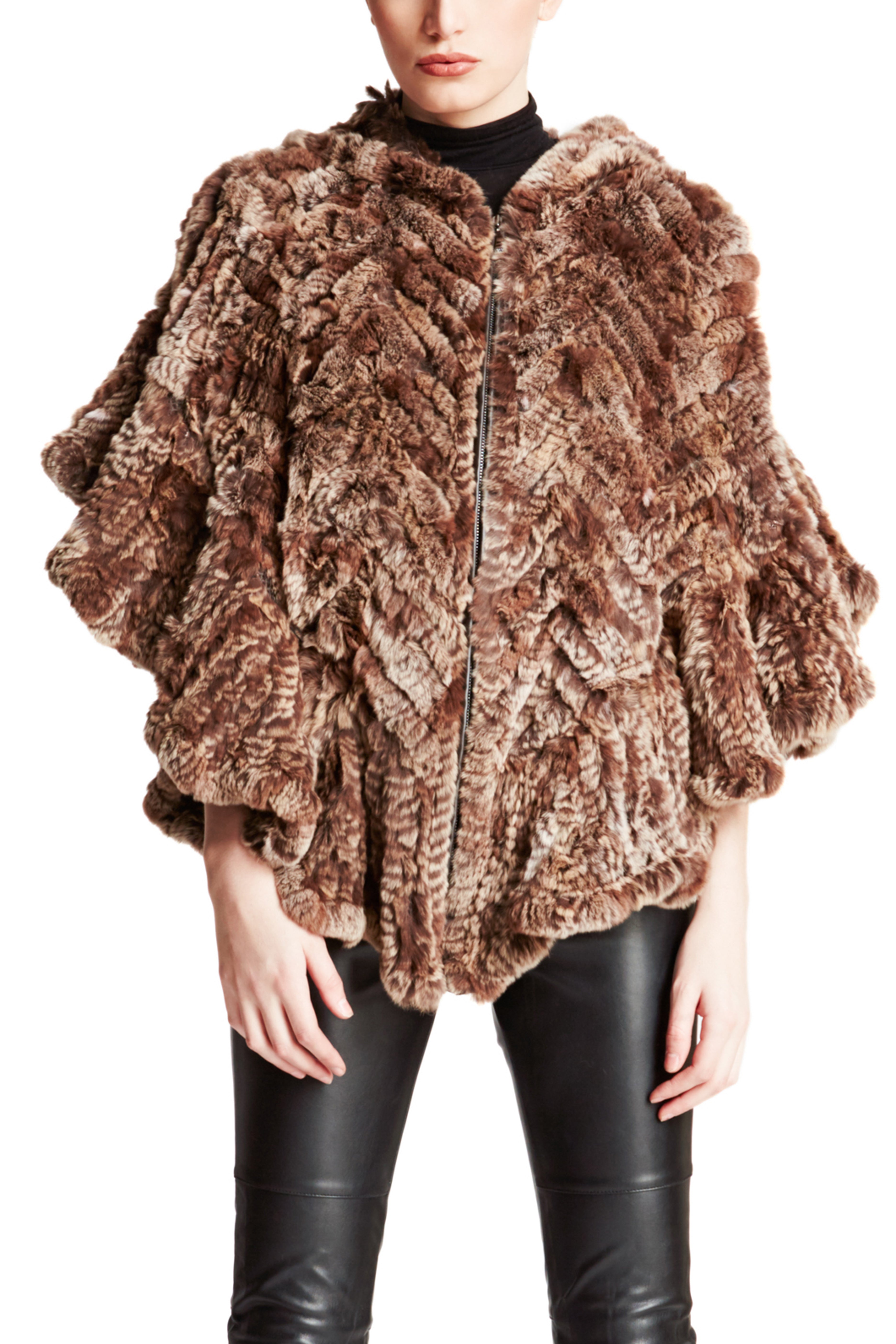 THE ABERDEEN - Knitted Cape with Zipper