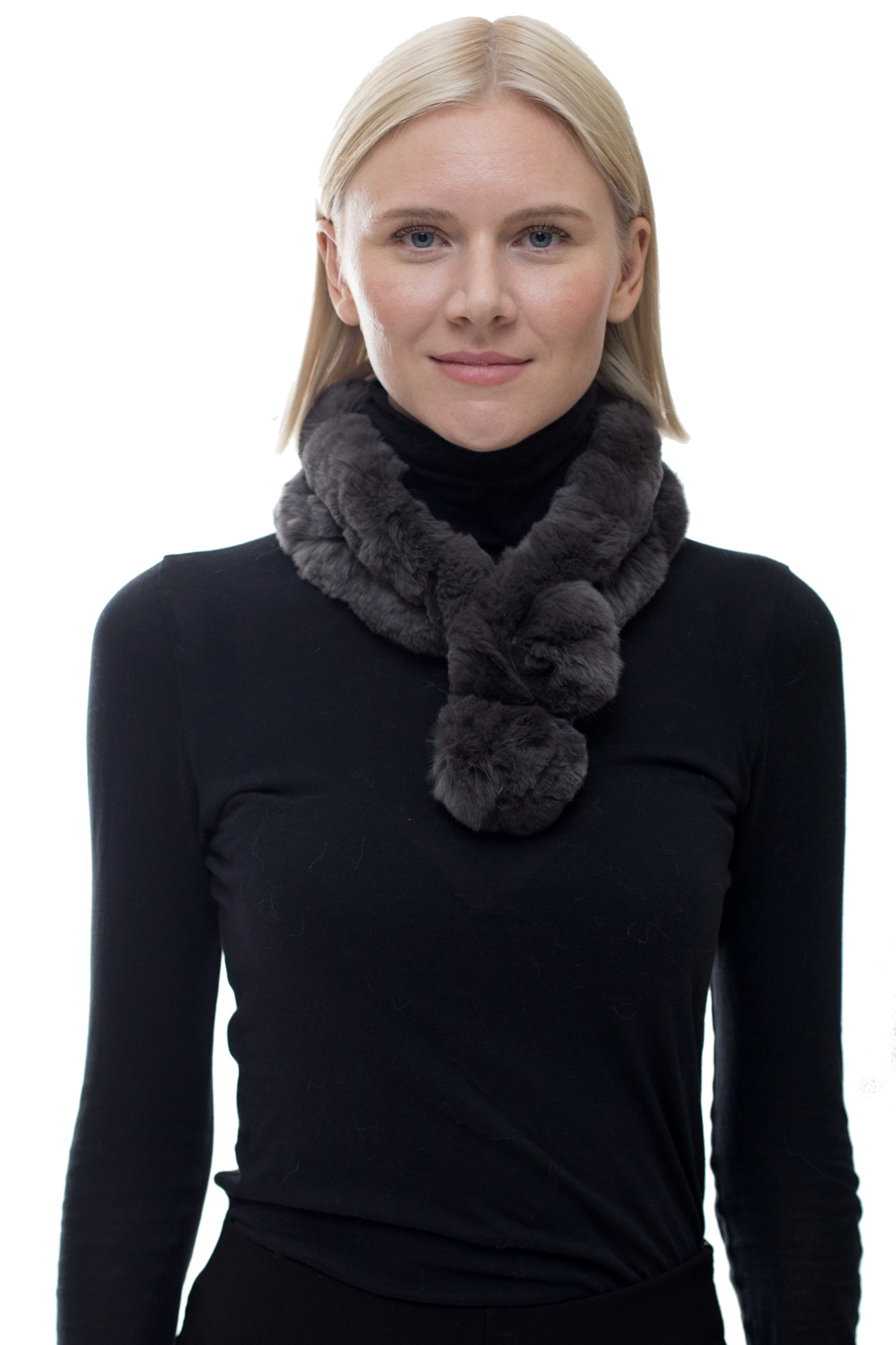 NOTTINGHAM - Neck Warmer with Pom-Pom