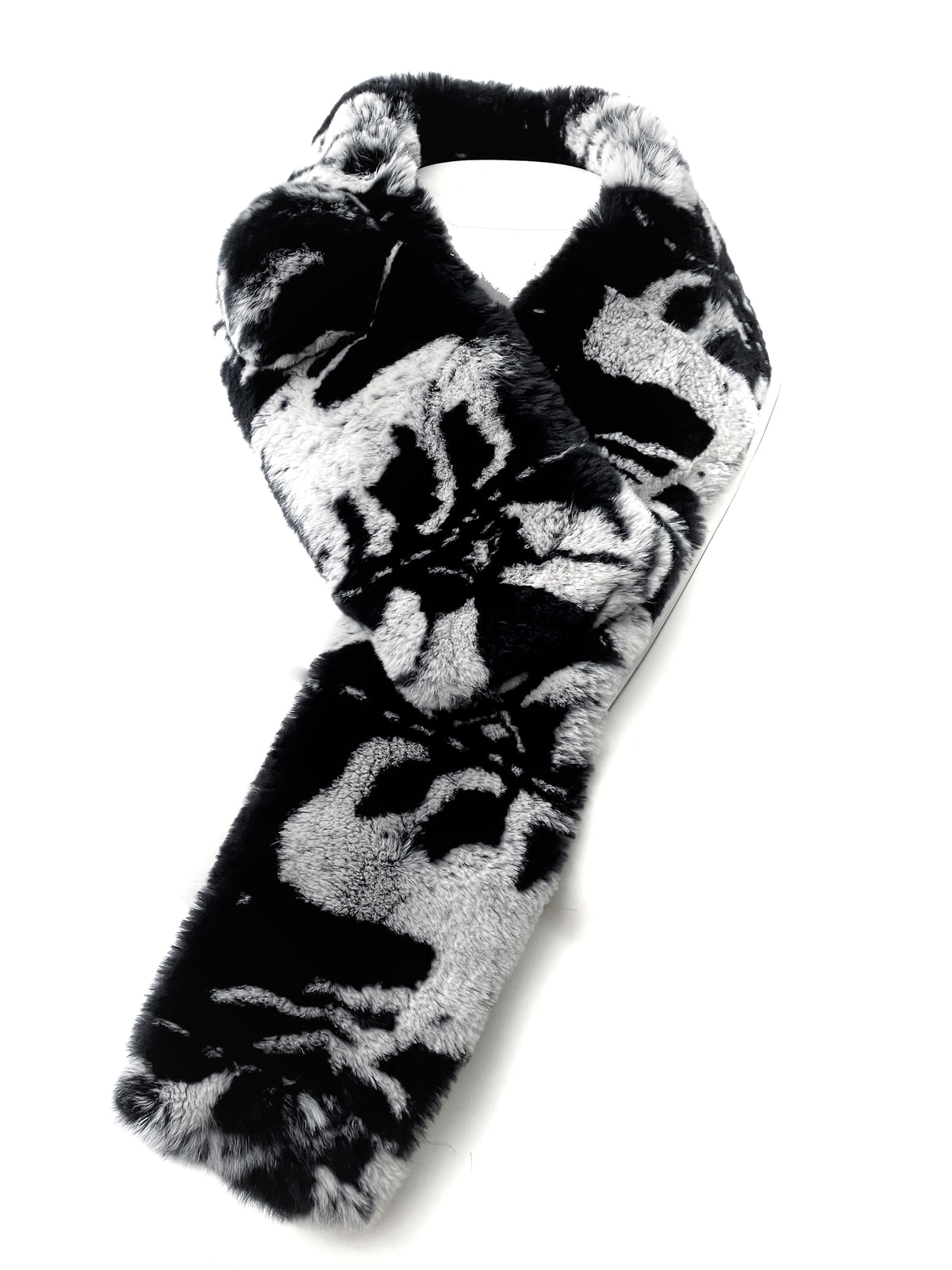 Soraya- Full Skin Rex Rabbit Fur Scarf