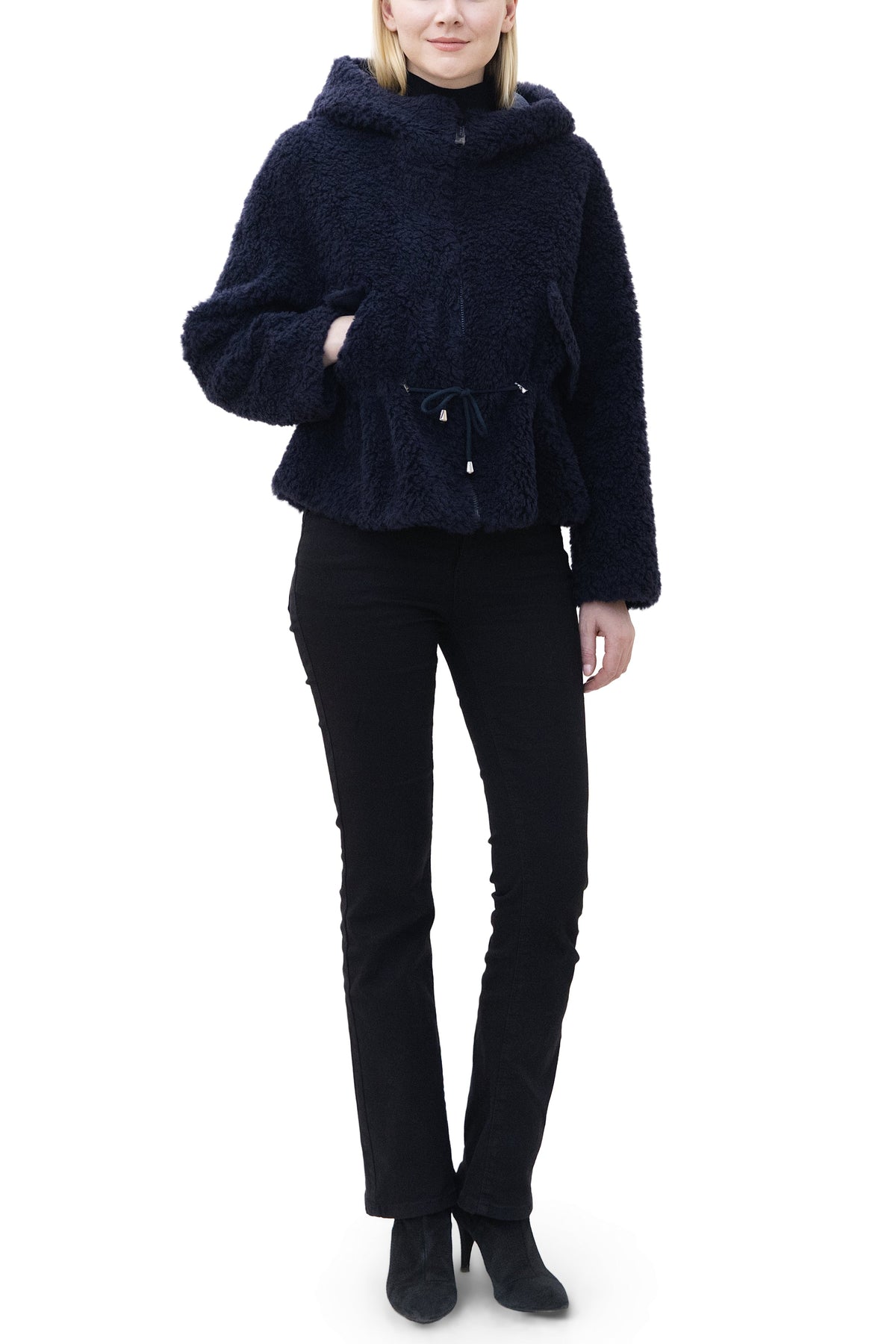Nantucket- shearling hooded jacket