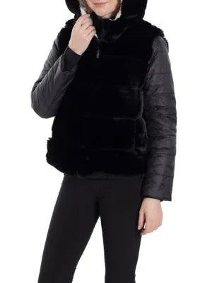 MERCER - Puff Jacket with Fur Panels