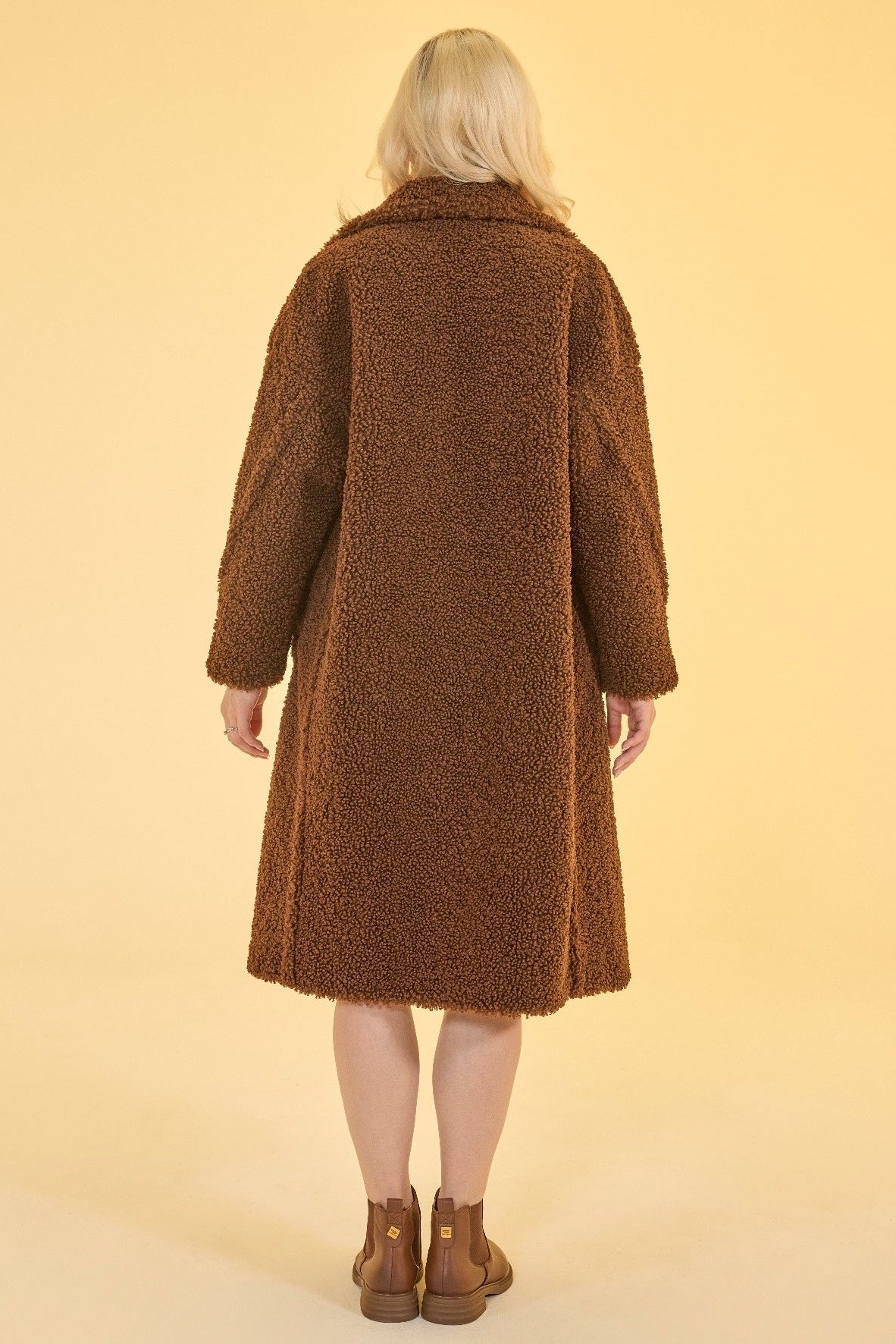 Birchwood - Reversible faux sherpa coat with notch collar