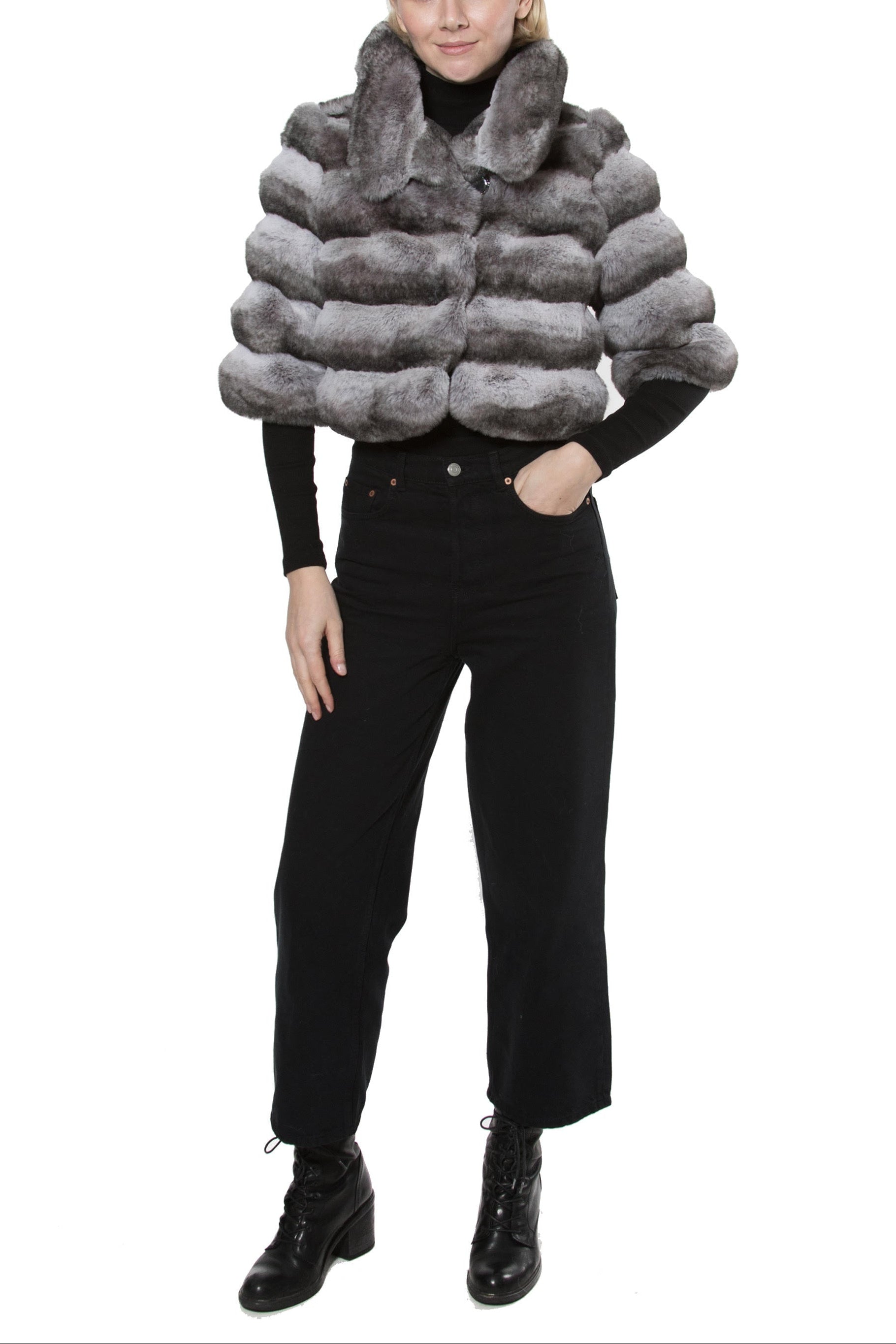 ULAN - Channel Quilted Short Jacket