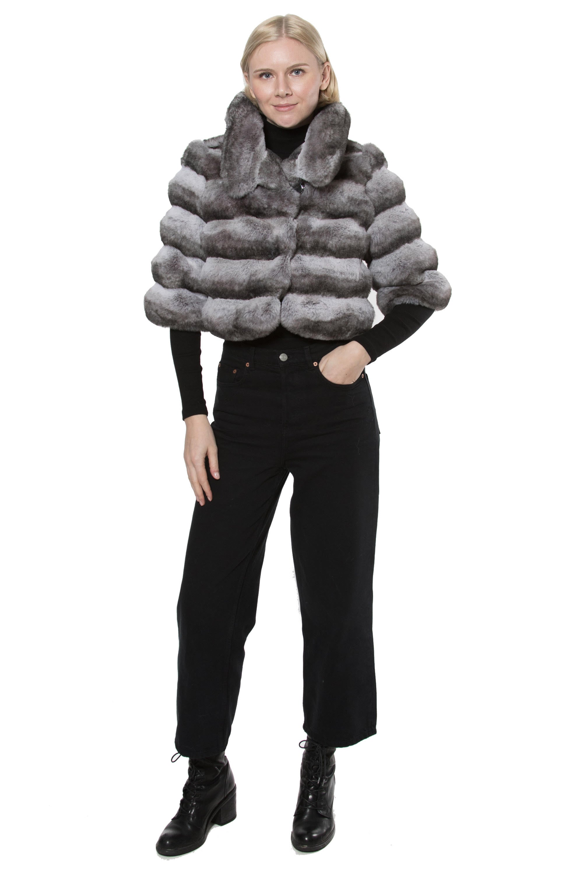 ULAN - Channel Quilted Short Jacket