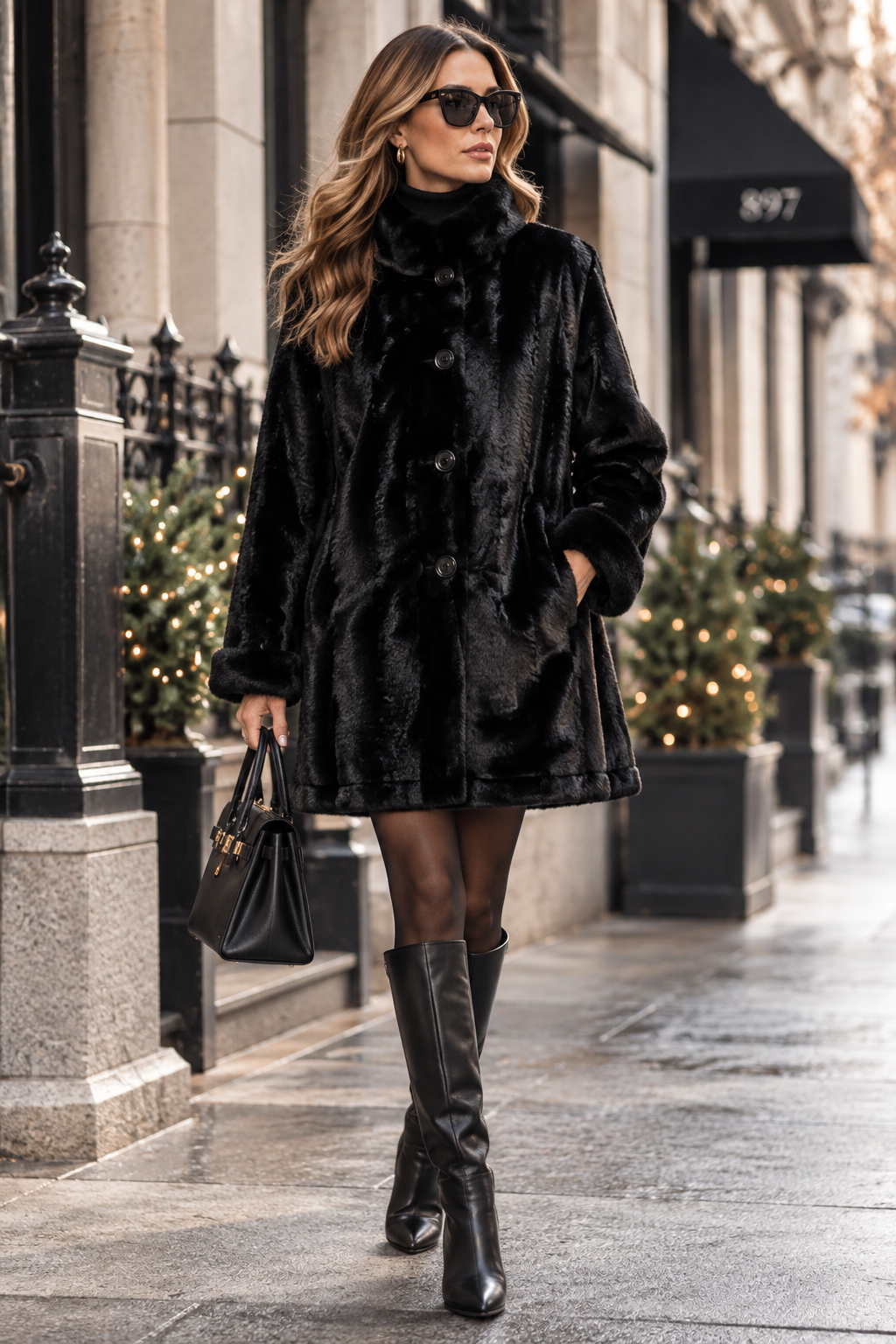 MORRIS - Reversible Coat with Stand Collar