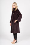 Wool and Alpaca Blend Coat with Button Closure