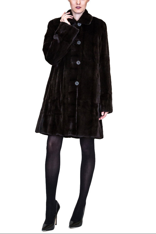 DURHAM - Reversible Sheared Mink Coat