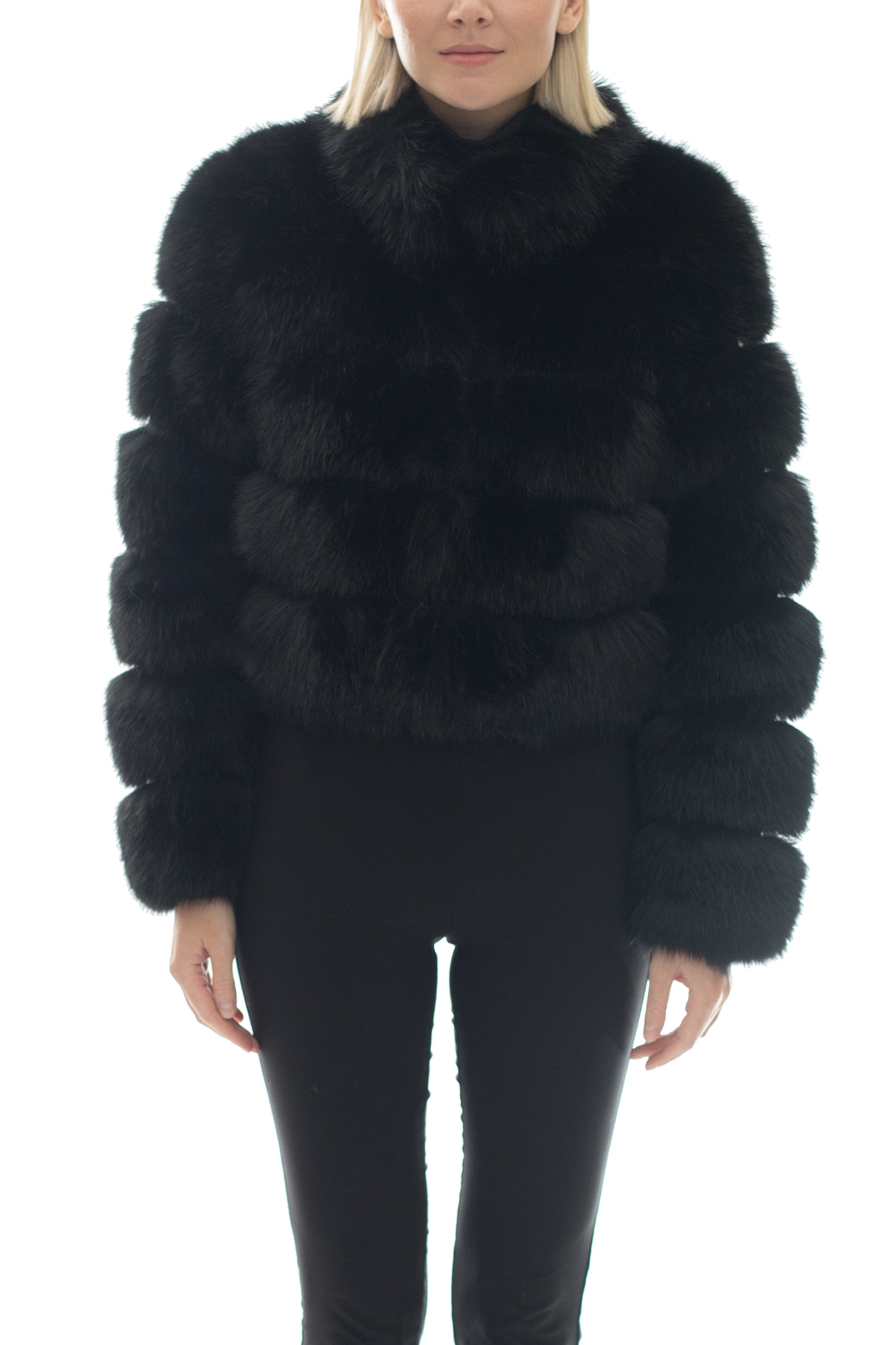 DEMAREST - Cropped Fur Coat