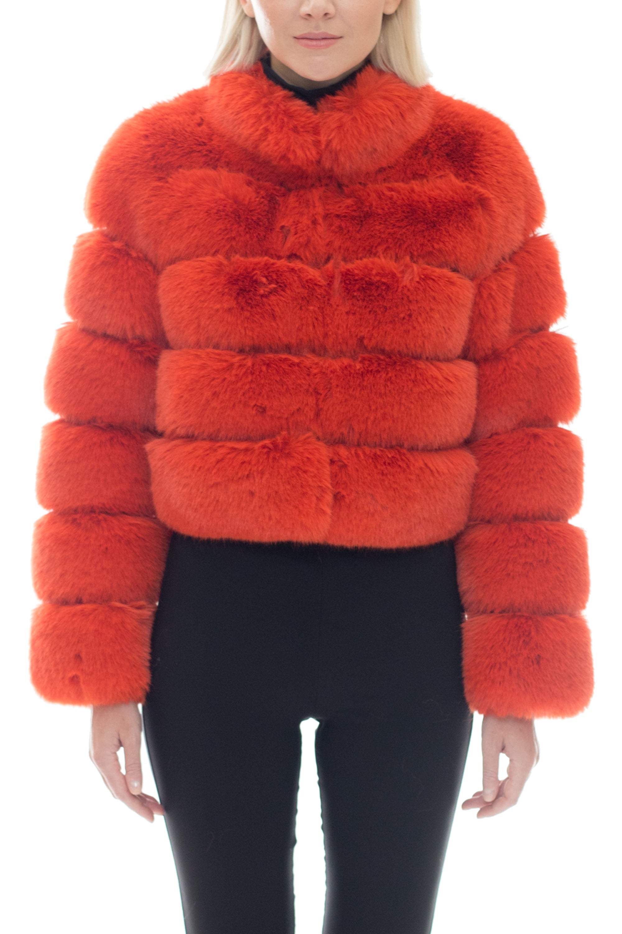 DEMAREST - Cropped Fur Coat