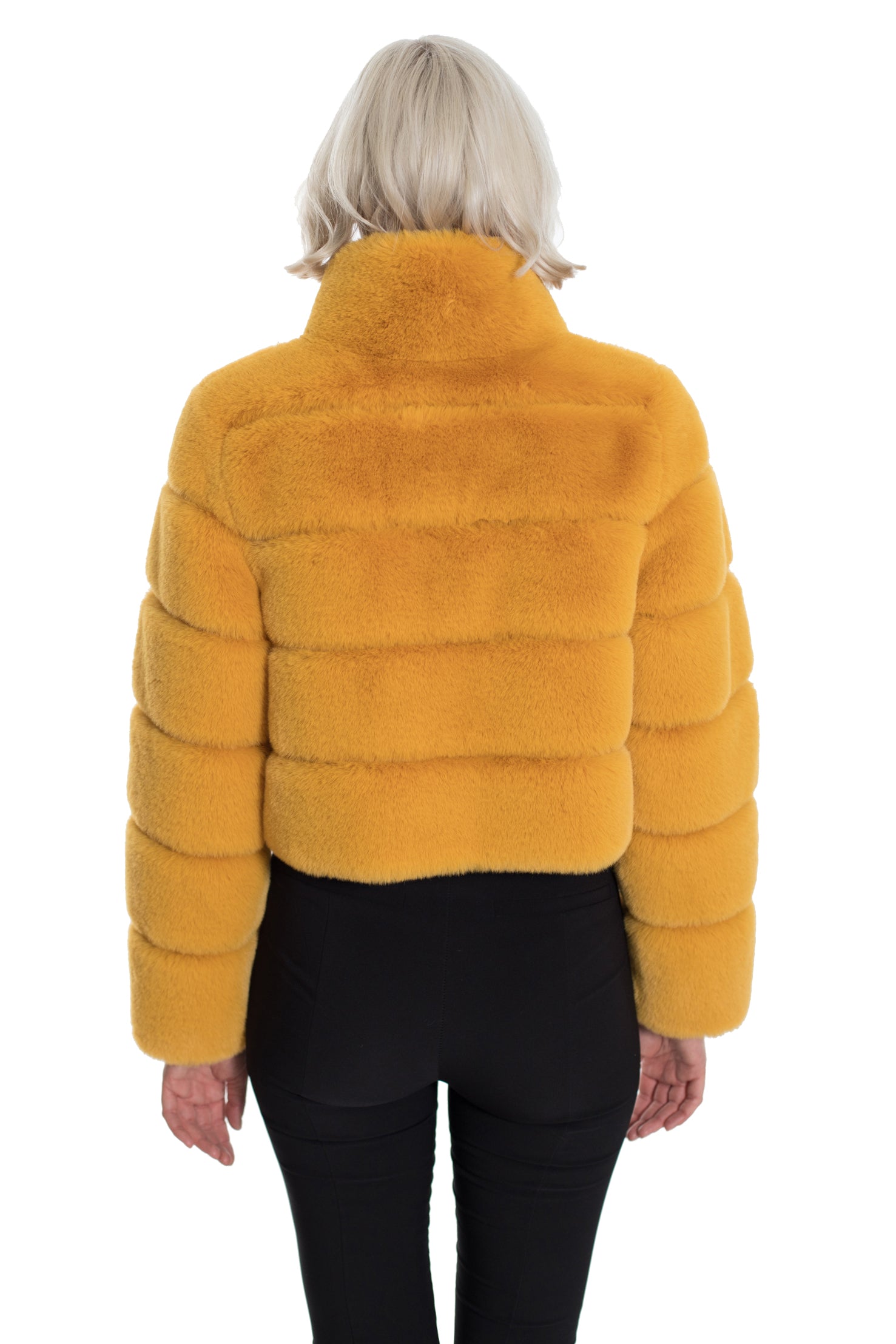 DEVON - Cropped Fur Jacket