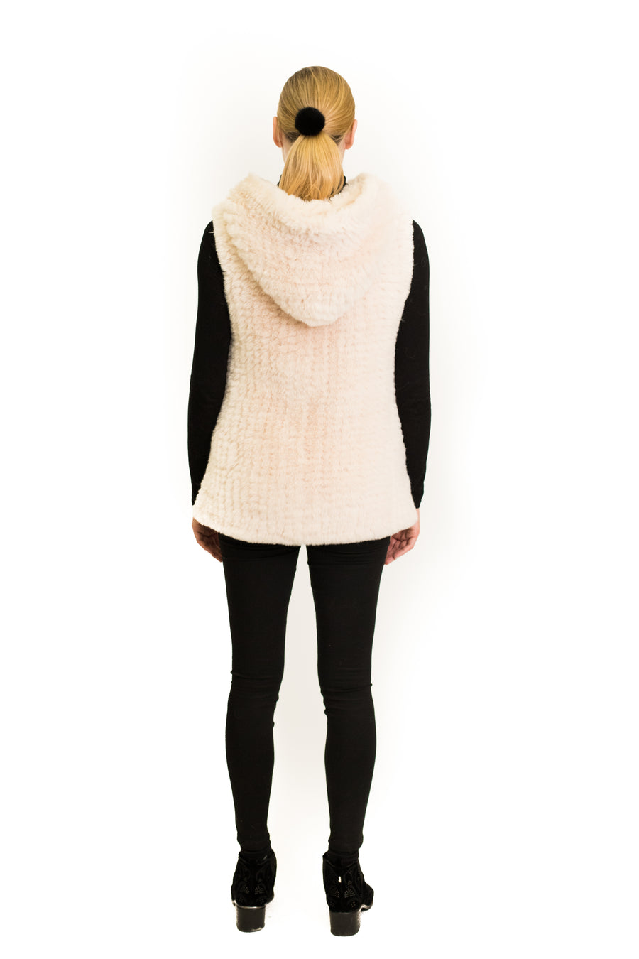 Knitted Faux Fur Vest