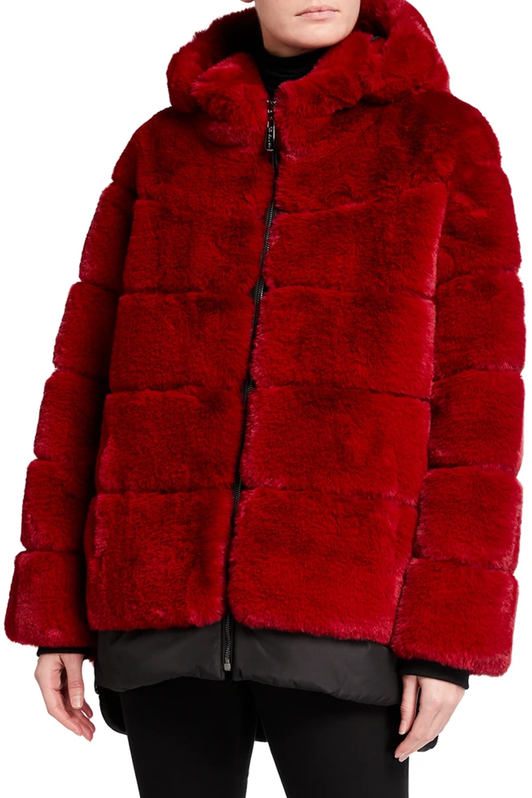 KALTAG - Faux Fur Hooded Coat