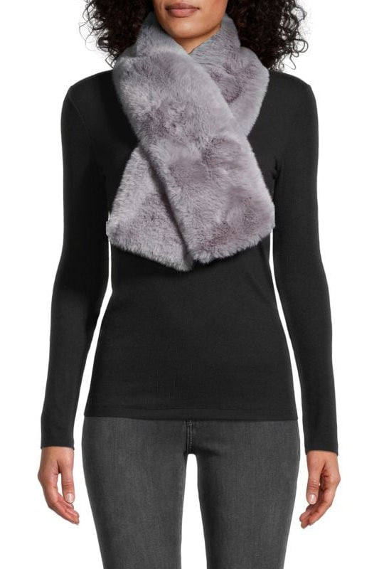 LAMBERTVILLE - Reversible Cashmere and Faux Fur Scarf