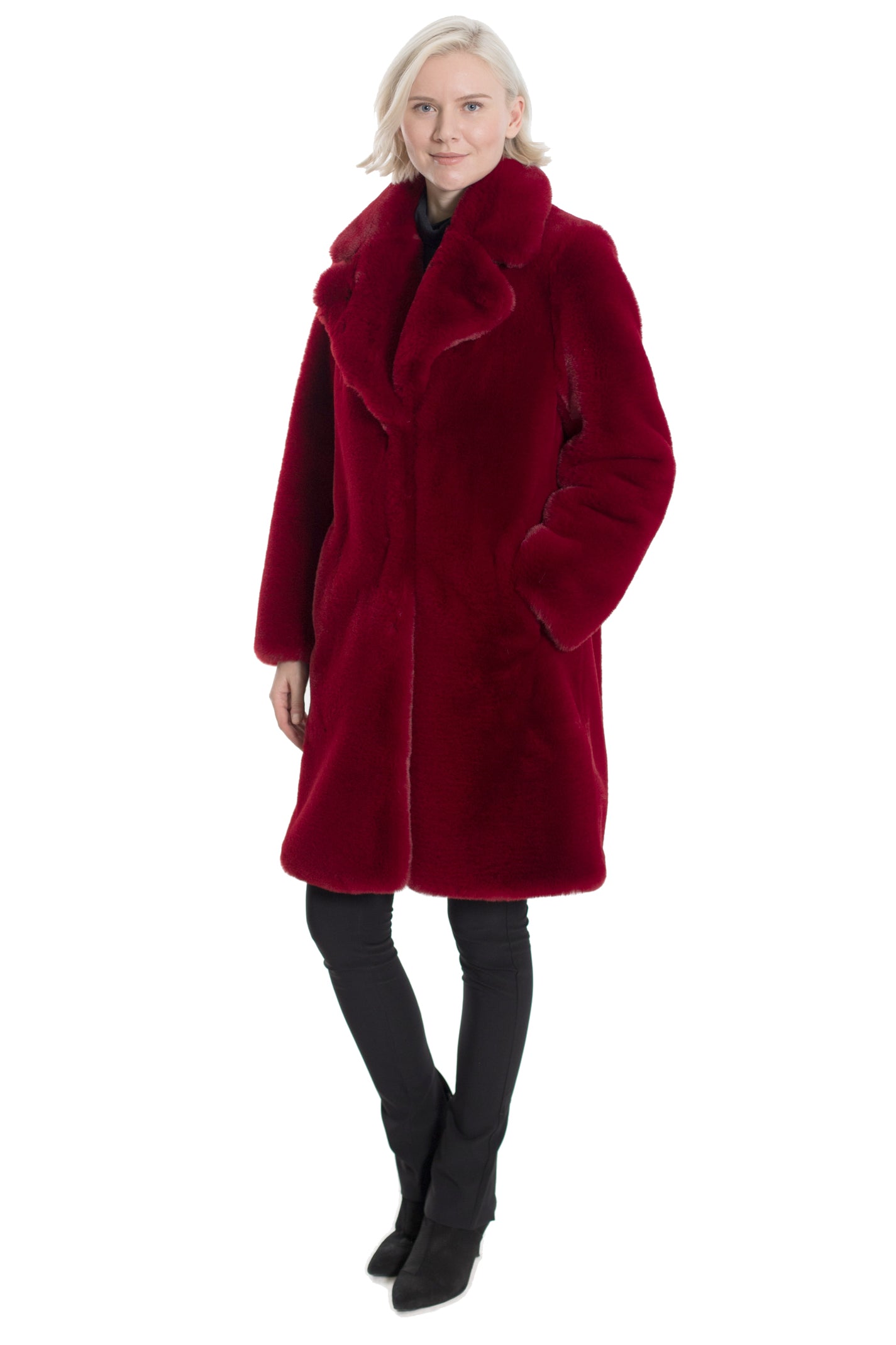 CALGARY - Long Plush Faux Fur Coat