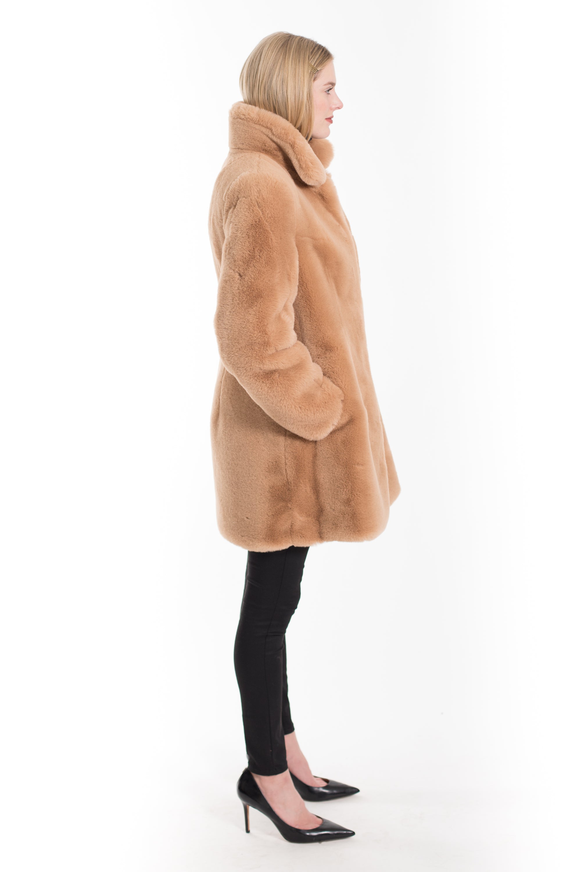 Next camel faux fur hot sale coat