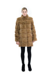 Mink Coat with Stand Up Collar