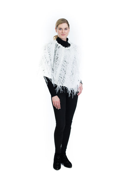 Feather poncho