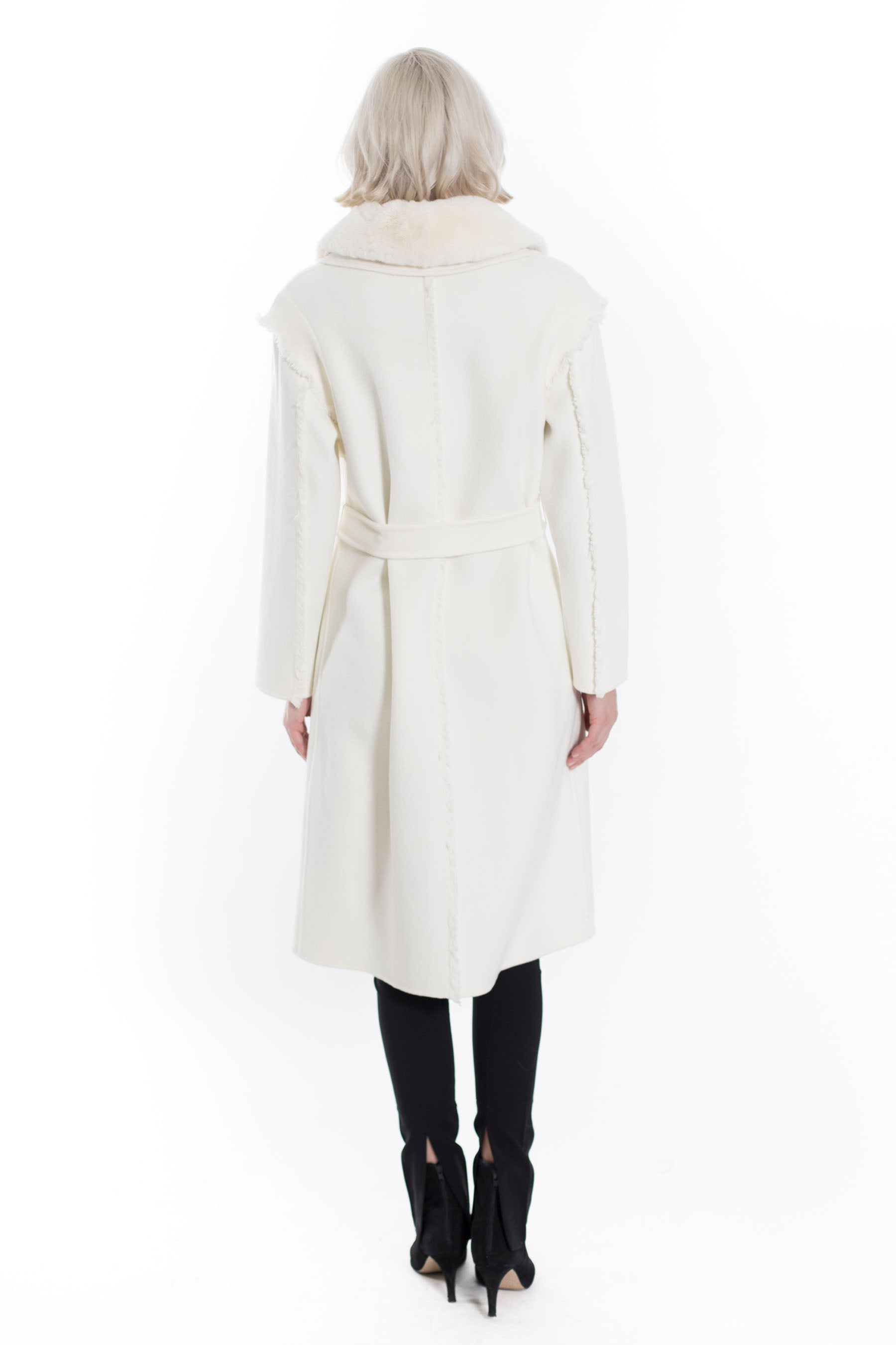 THE MONTVALE - Wool coat with faux fur trim collar