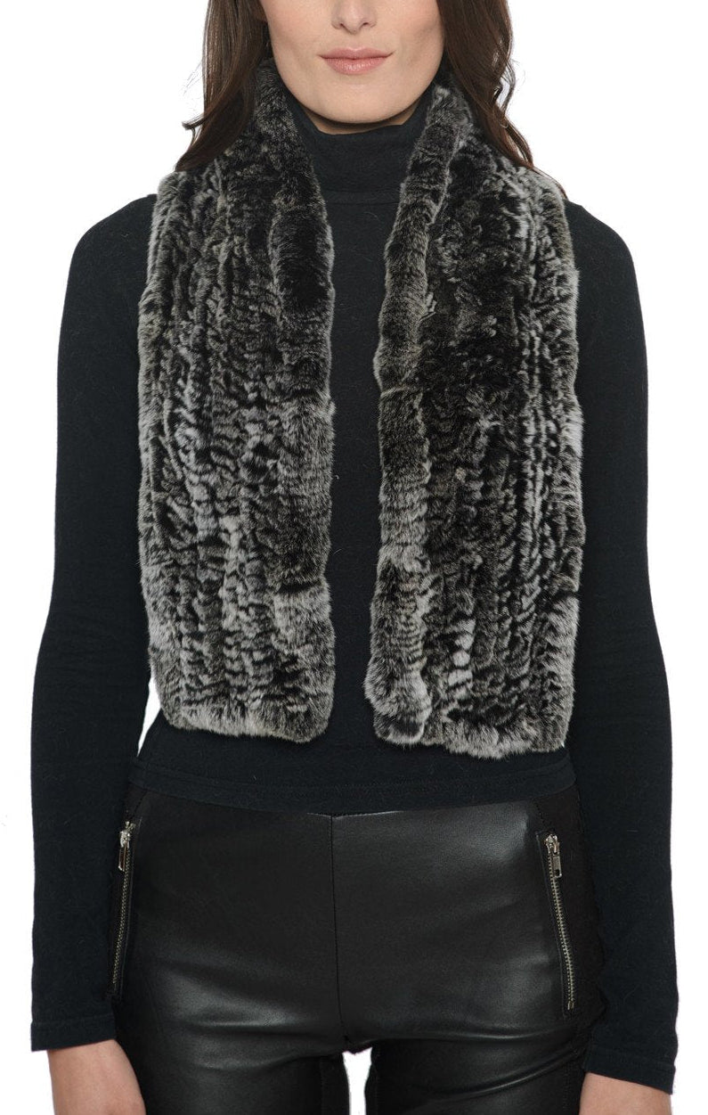 ORLEANS - Pull Through Rectangular Rex Rabbit Scarf