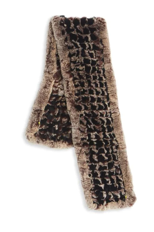 PRAGUE - Knitted Fur Scarf