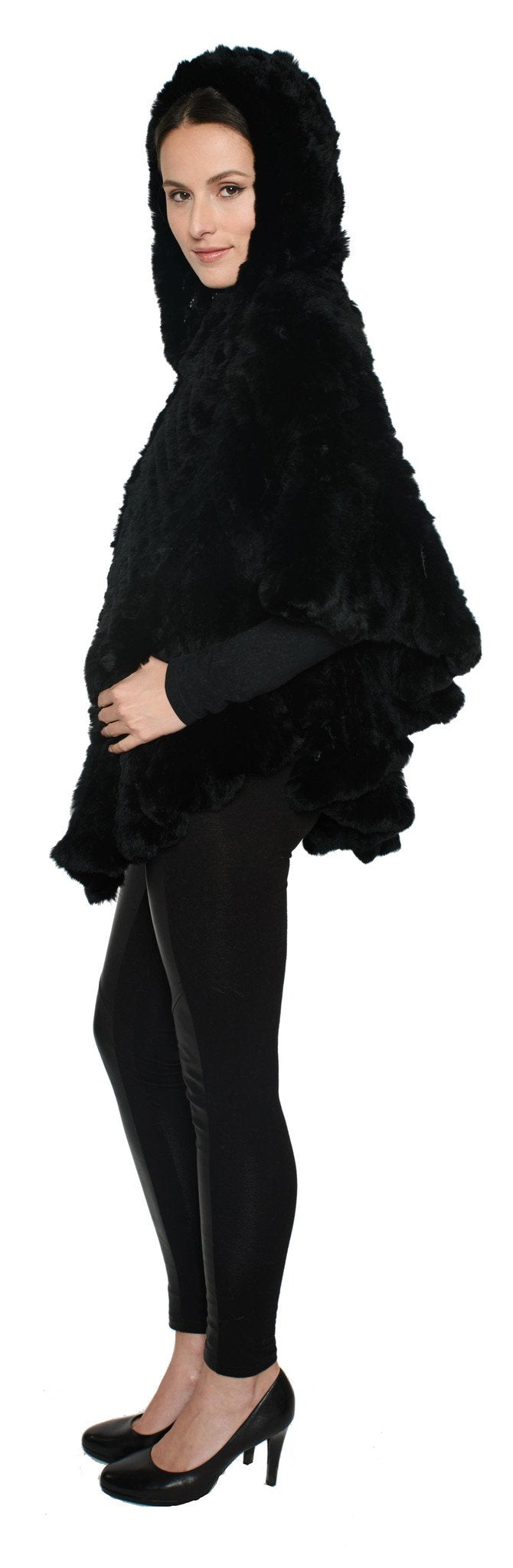 THE ABERDEEN - Knitted Cape with Zipper