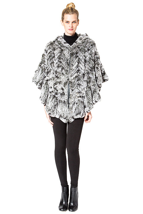 THE ABERDEEN - Knitted Cape with Zipper