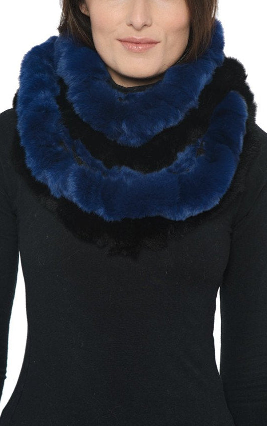 ARDON - Full Skin Rex Infinity Scarf with Ruffles