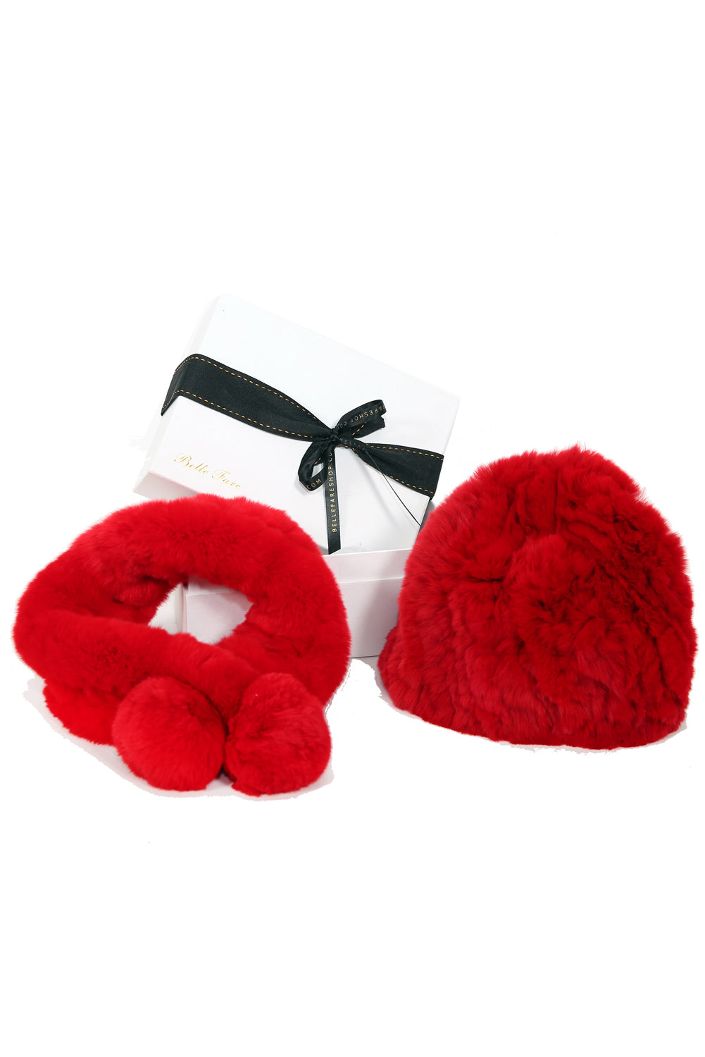 Gift Set - Rex Scarf and Beanie Hat - Red