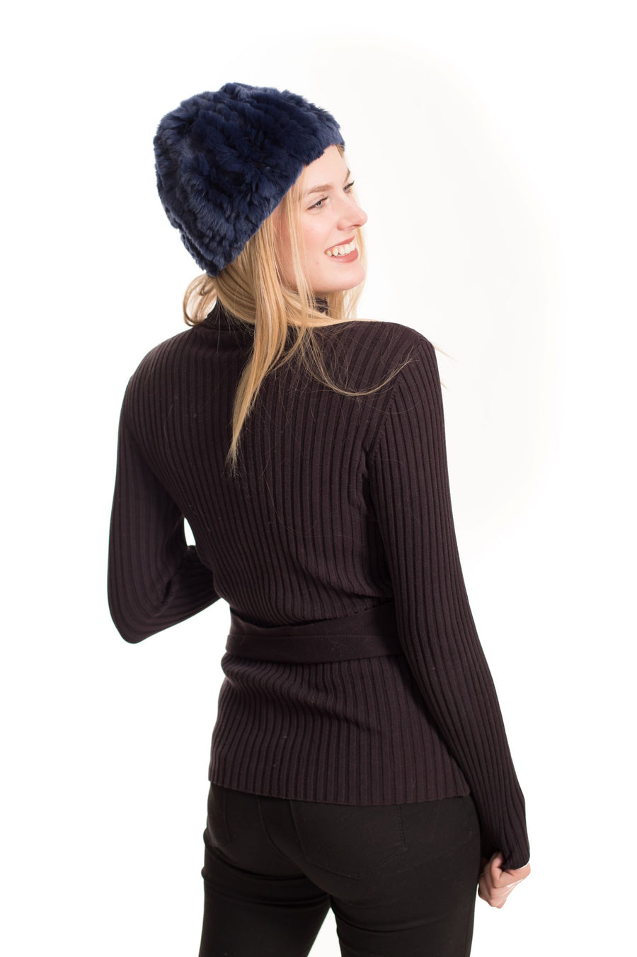 [Special] Neck Warmer and Beanie Hat - Navy
