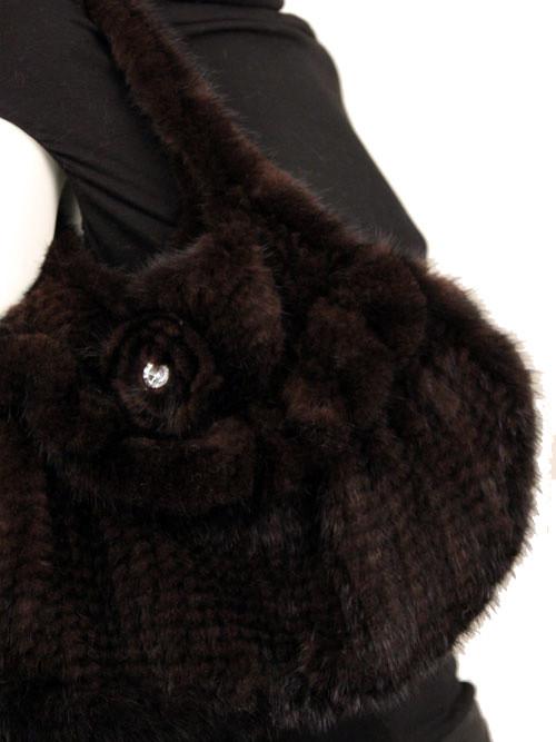 WERBEN - Knitted Mink Shoulder Bag