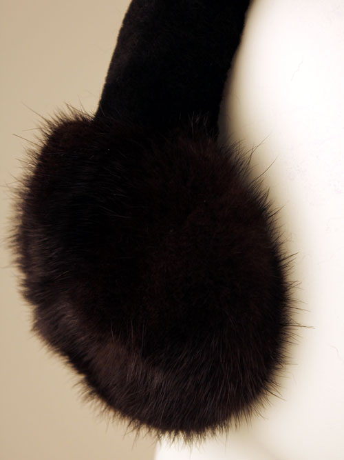 TARTU - Mink Earmuffs with Shearling Covered Band