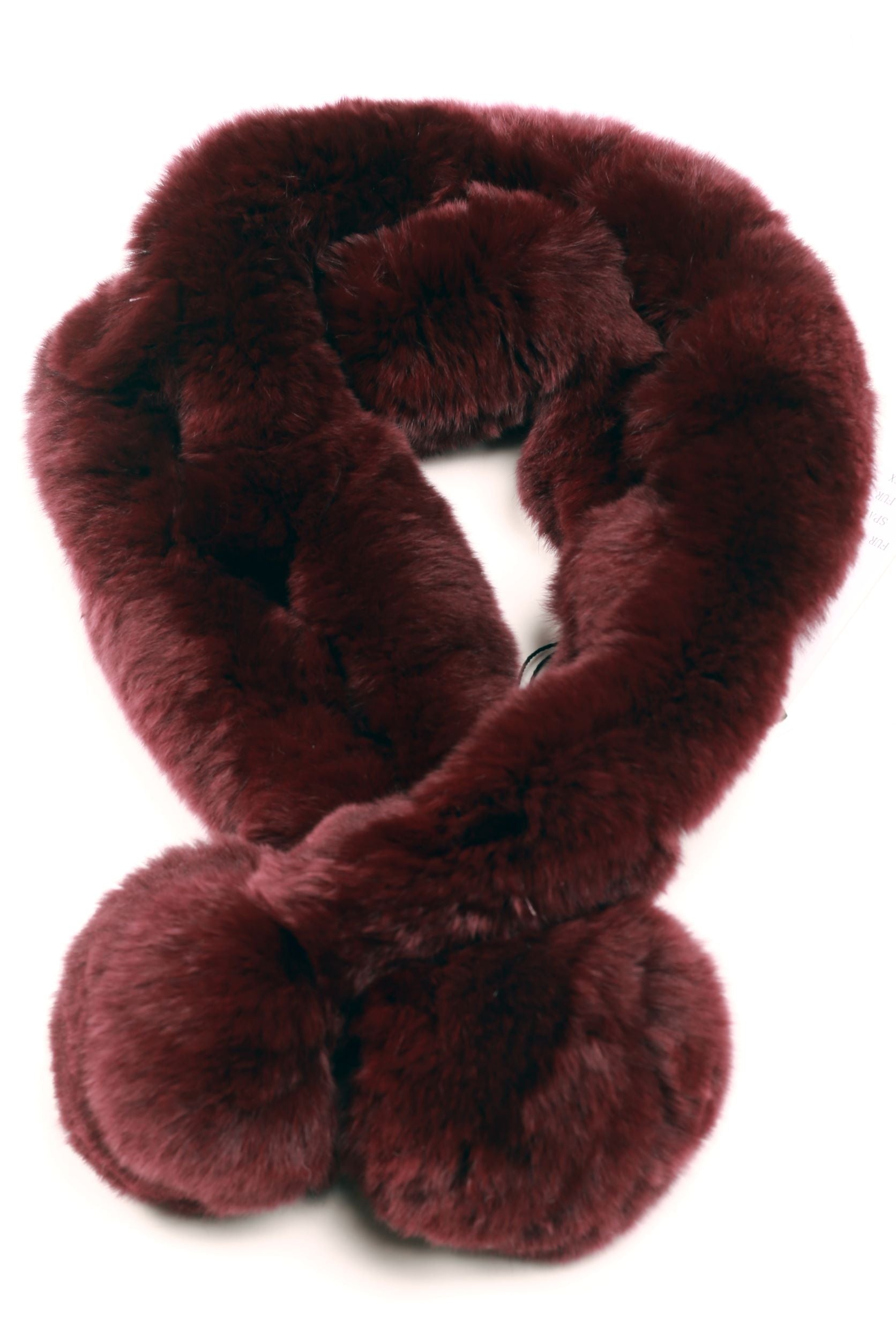 REX RABBIT FUR COWL NECK CIRCULAR STRETCH SCARF – The Real Fur Deal