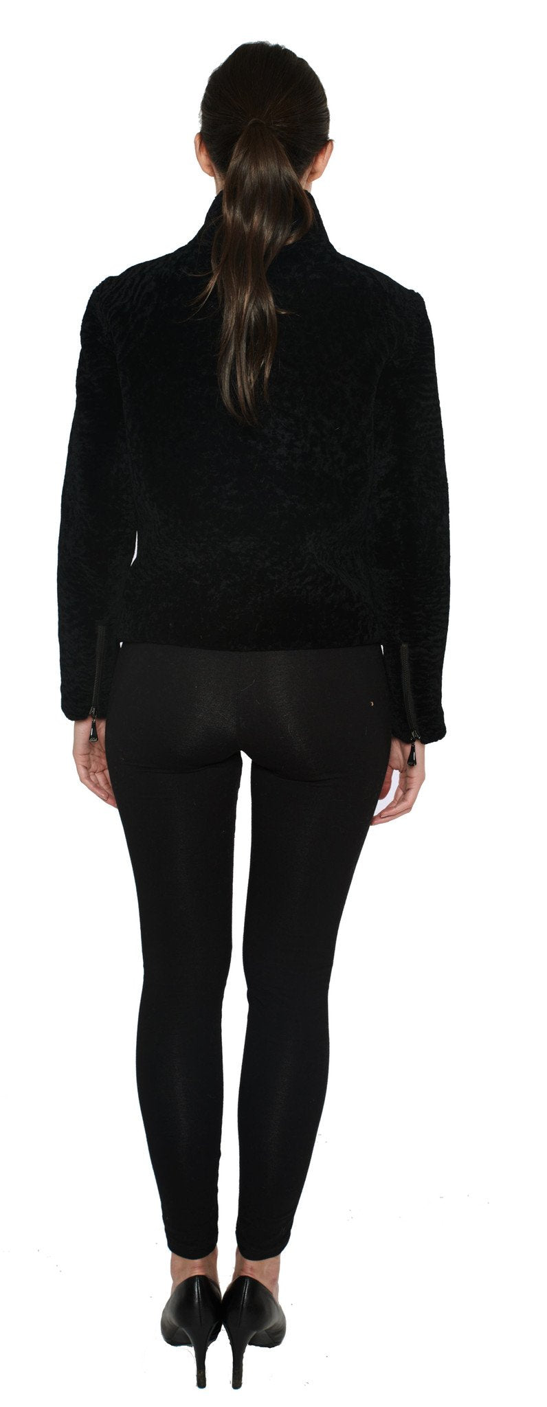 Shearling Motorcycle Bomber Jacket