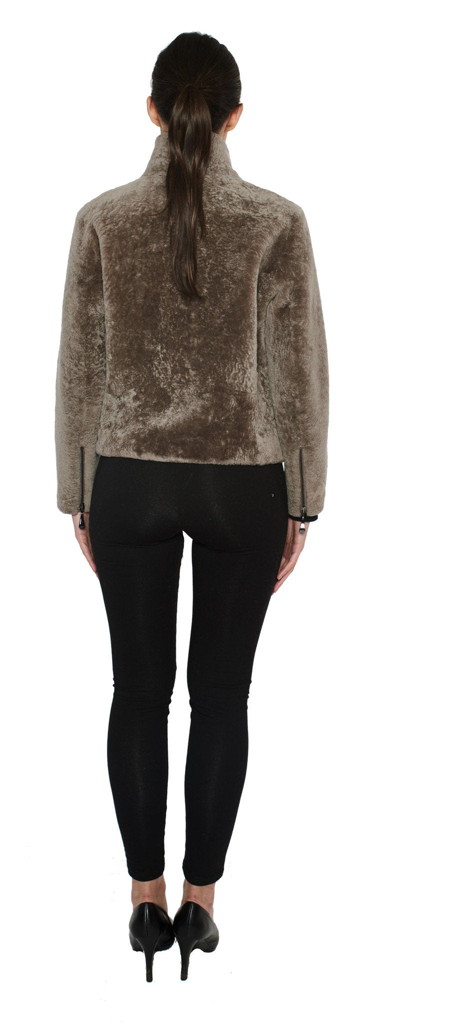 Shearling Motorcycle Bomber Jacket