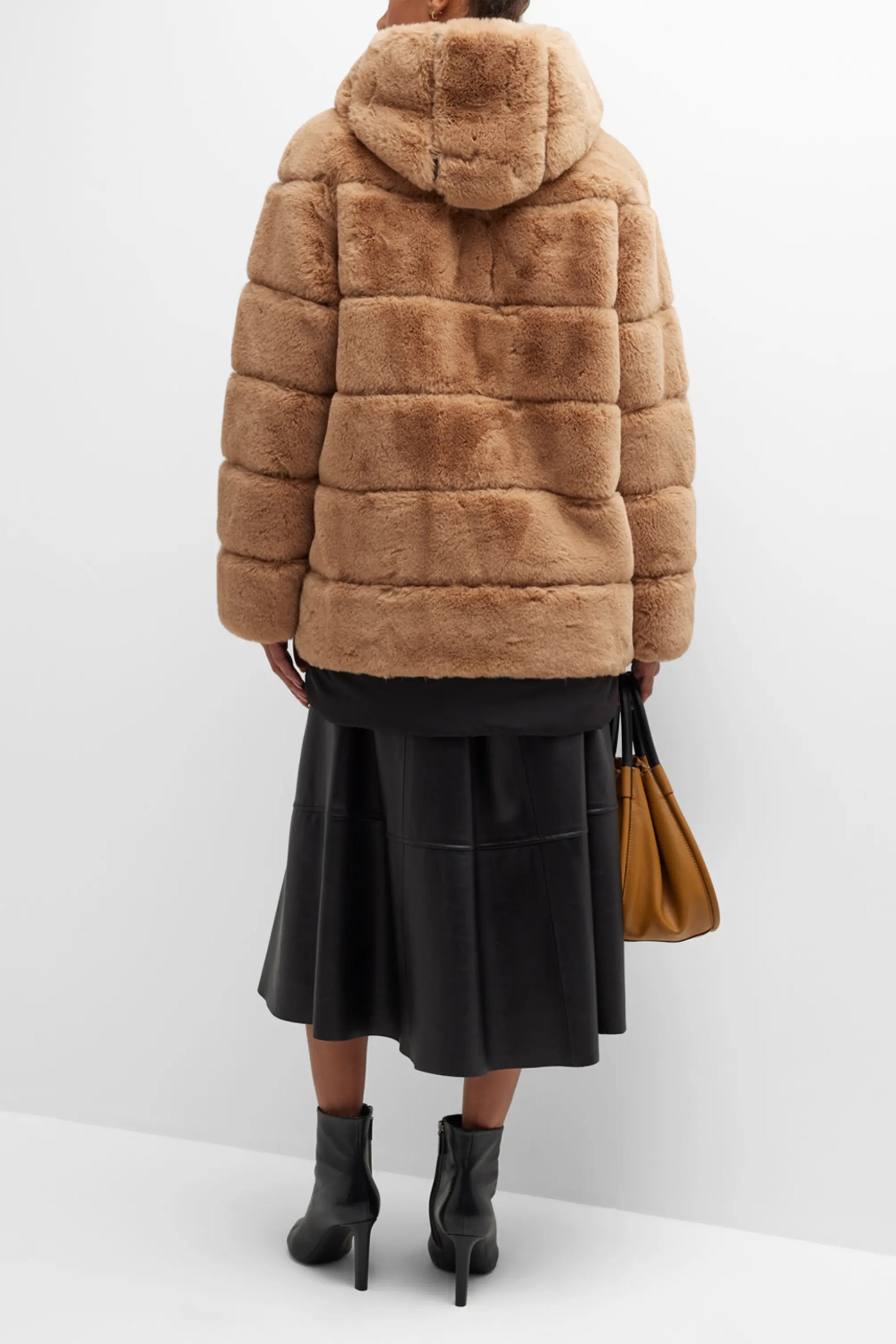 KALTAG - Faux Fur Hooded Coat