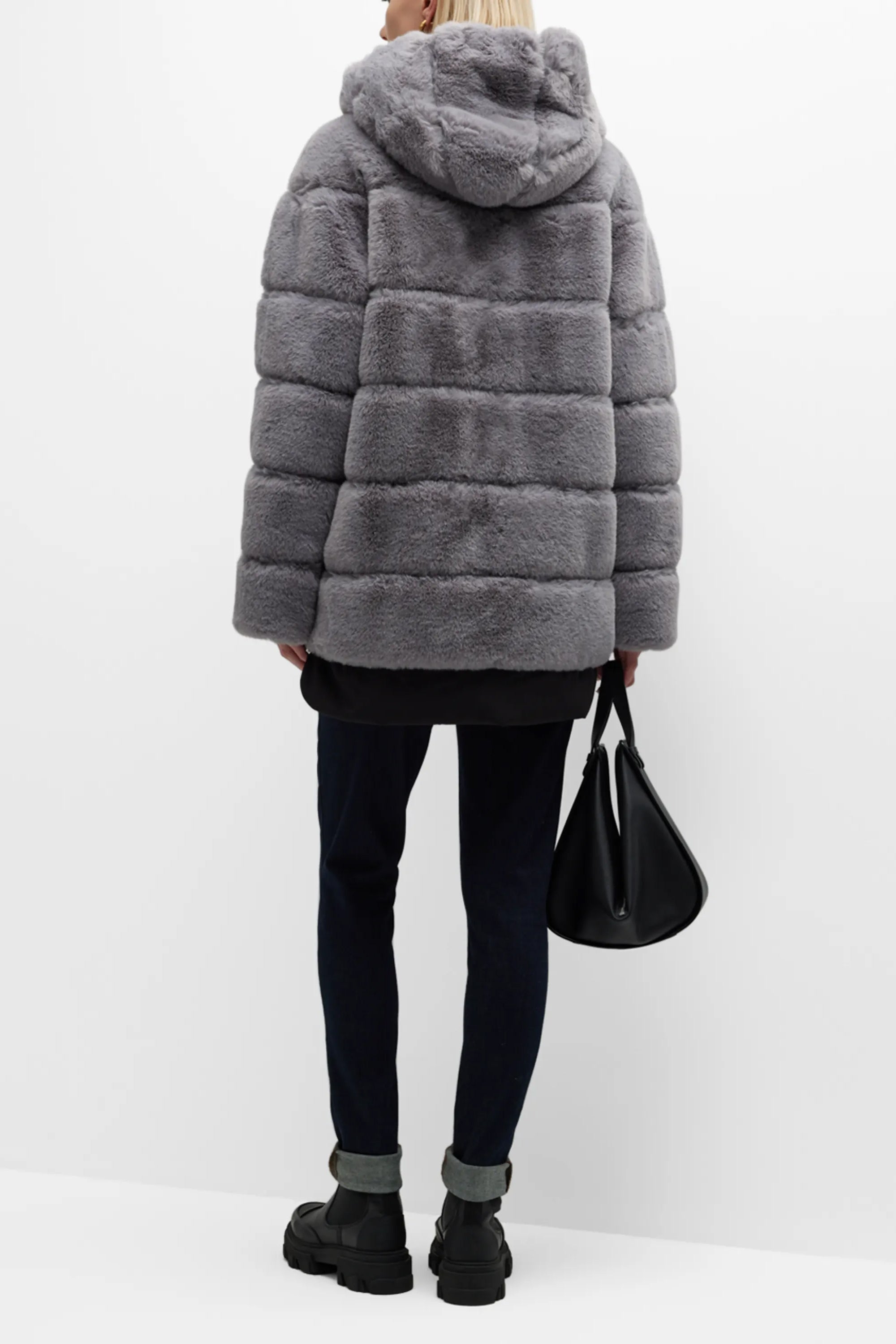 KALTAG Faux Fur Hooded Coat