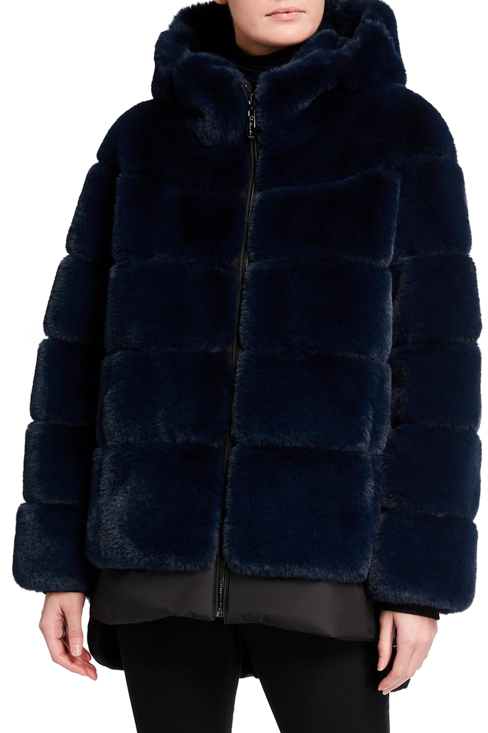 KALTAG - Faux Fur Hooded Coat