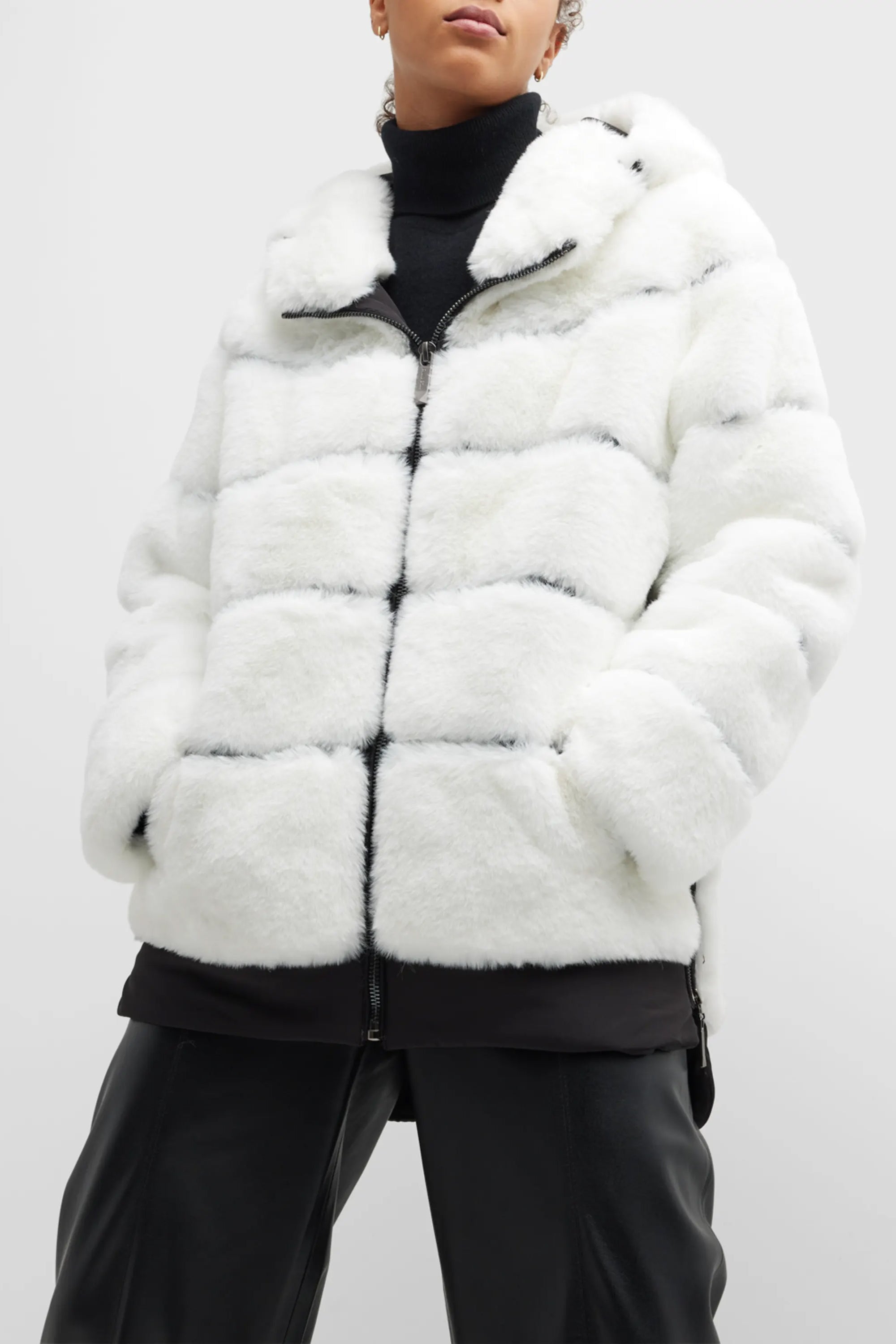 KALTAG - Faux Fur Hooded Coat