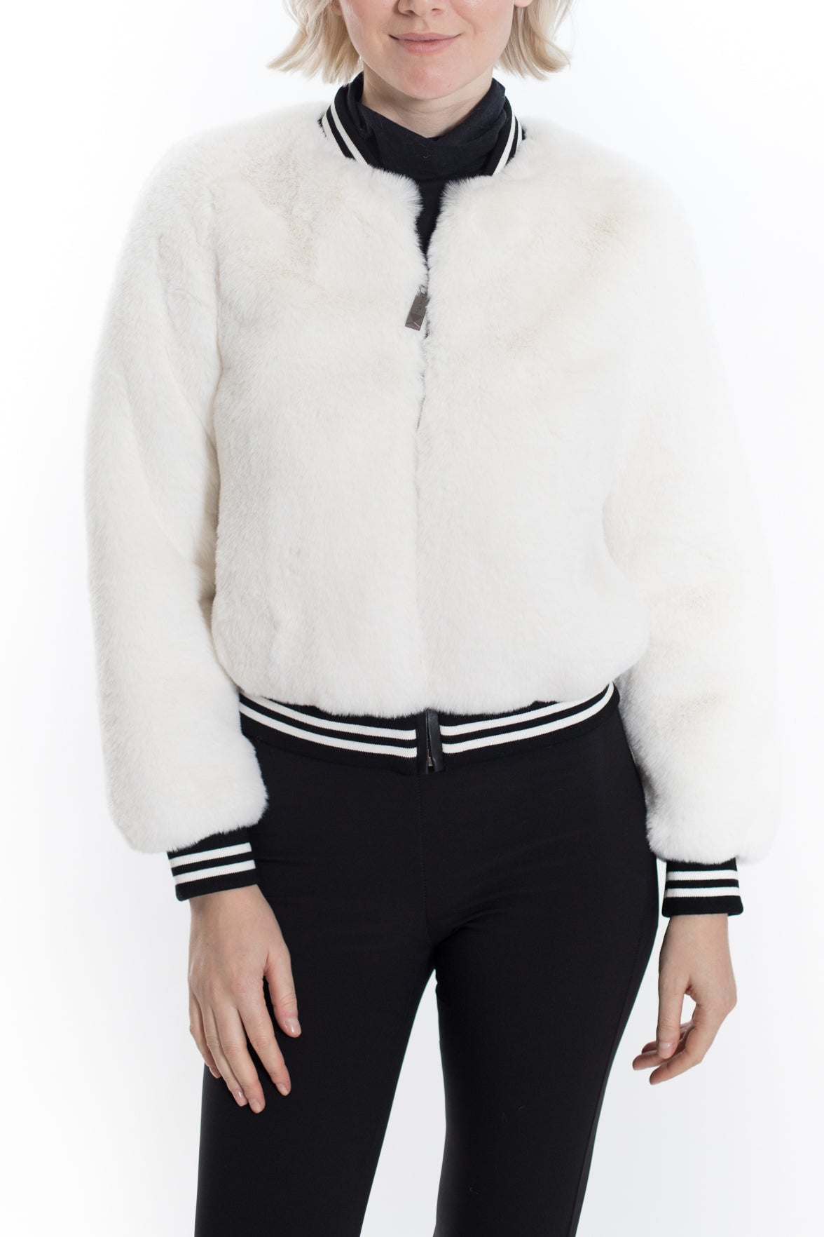 BAVARIA - Faux Fur Baseball Jacket