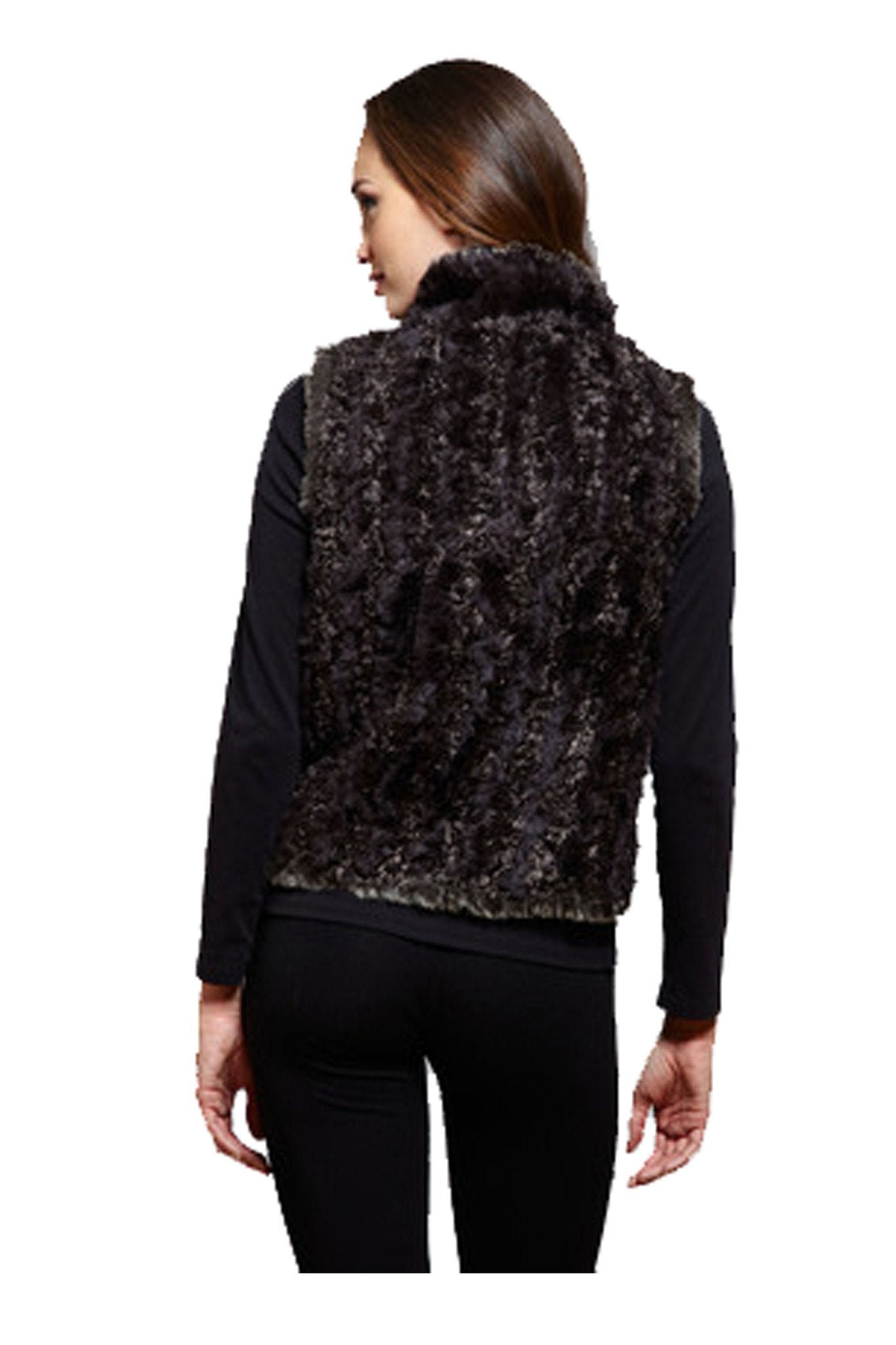 WATERLOO - Reversible Knitted Rex Rabbit Vest
