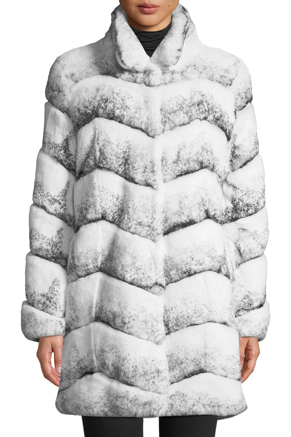 CANNES - Chevron Pattern Coat