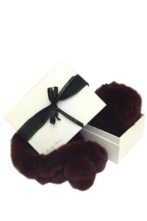 [Special] Neck Warmer and Beanie Hat - Wine