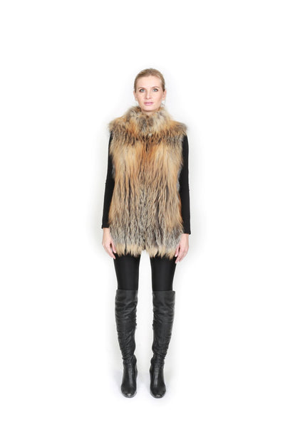 Vertical Fox Vest with Jersey Lining